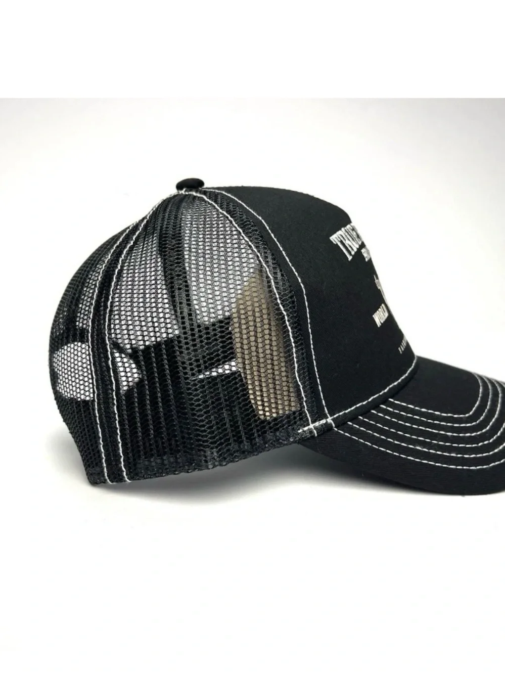 True Religion Trucker Hat Mesh Buddha Logo Snapback One Size -New Without Tag